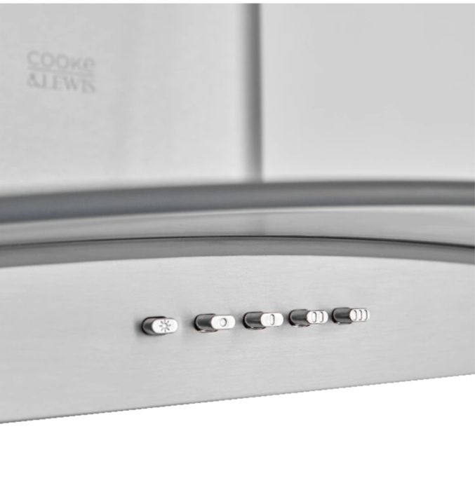 Hota decorativa 90 cm inox, functionala, tip Cooke & Lewis / Bricoline