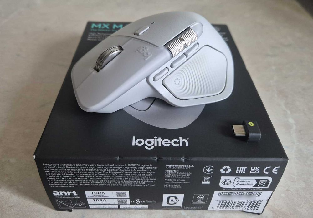Mouse wireless/wired - Logitech MX Master 4 Pale Gray - gri - cu garantie Altex 2028