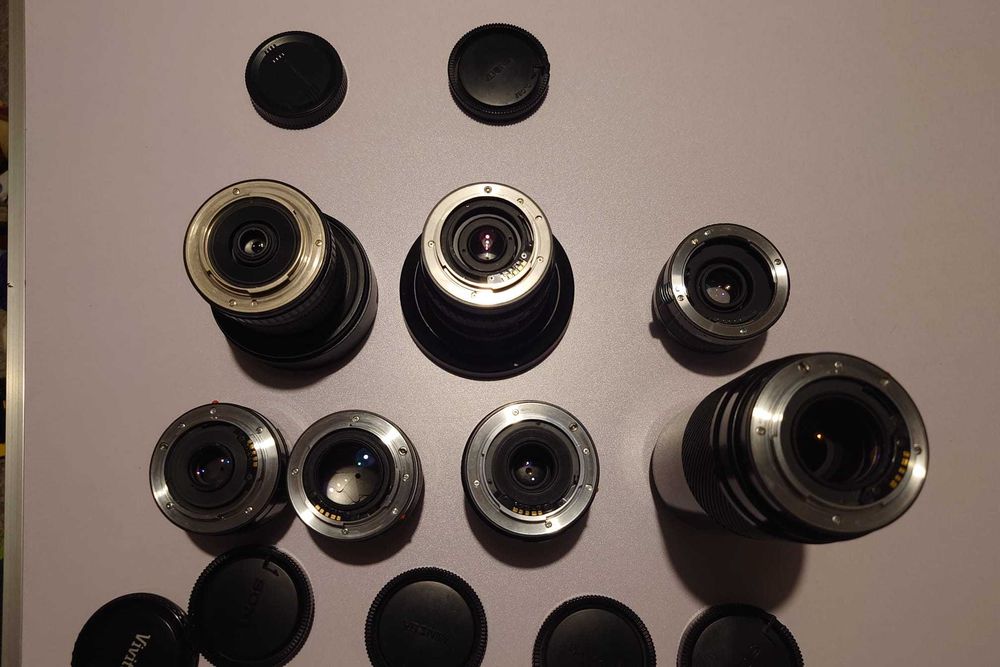 Lot obiective AF Montura A - Sony Alpha + Teleconvertor cu AF 2X