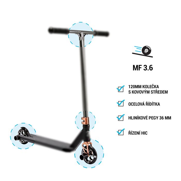 Trotinetă freestyle Mf 3.6 V5 Neocrom Copii - (SecondHand) Decathlon