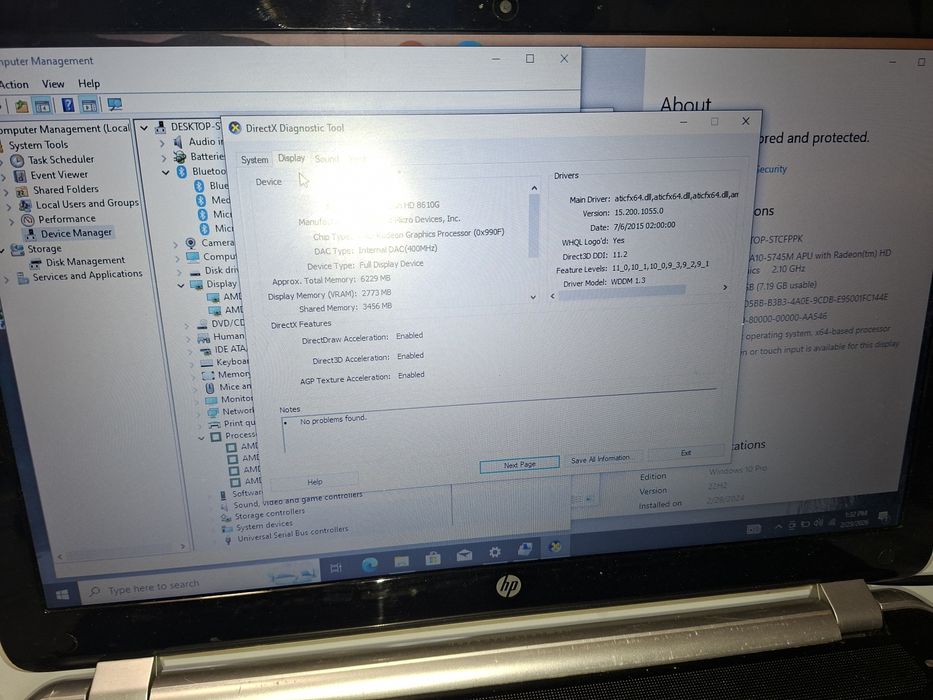 HP Pavilion 15,Dual Graphic dedicat 3 gb, 1.000 gb, 8 gb ram,Bluetooth