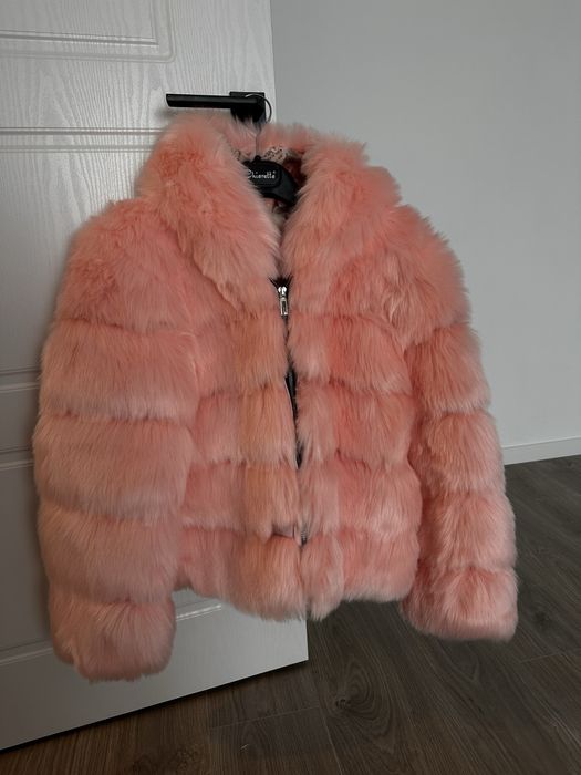 Blană artificială roz