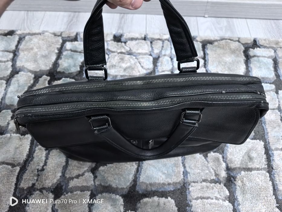 Сумка для ноутбука кожаная!