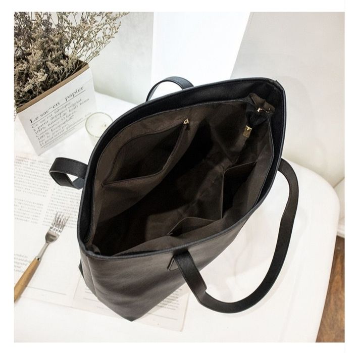 Сумка шопер чёрная