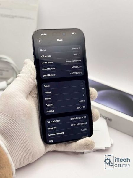 iPhone 15 Pro MAX, Blue, 256GB, 100% батерия, КАТО НОВ, ГАРАНЦИЯ!