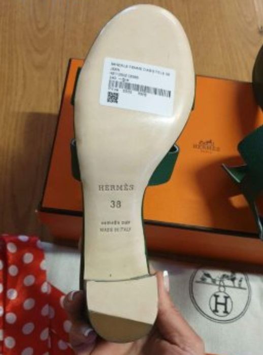 Дамски чехли н.37.5,естествена кожа