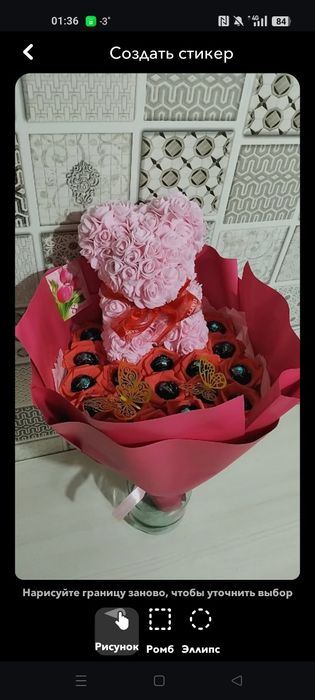 Сладкий букет из конфет