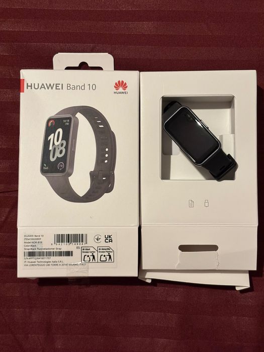 Brățară fitness Huawei Band 10 – neagră, nefolosită în cutie
