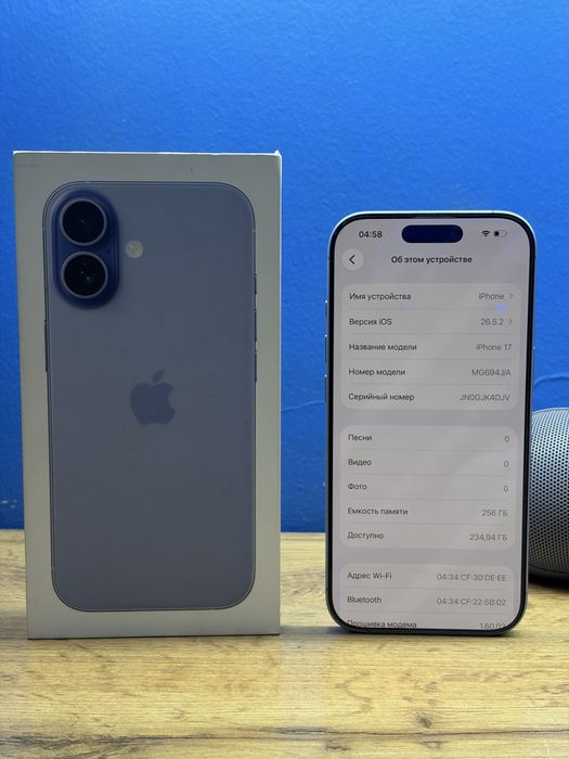 IPhone 17 256gb 100% идеал esim