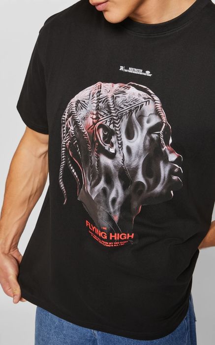 Нова мъжка тениска Travis Scott 2XL x Mister Tee