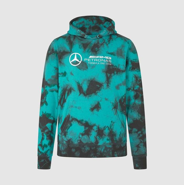Mercedes AMG F1 Tie Dye Hoodie - Оригинален суитшърт размер XL