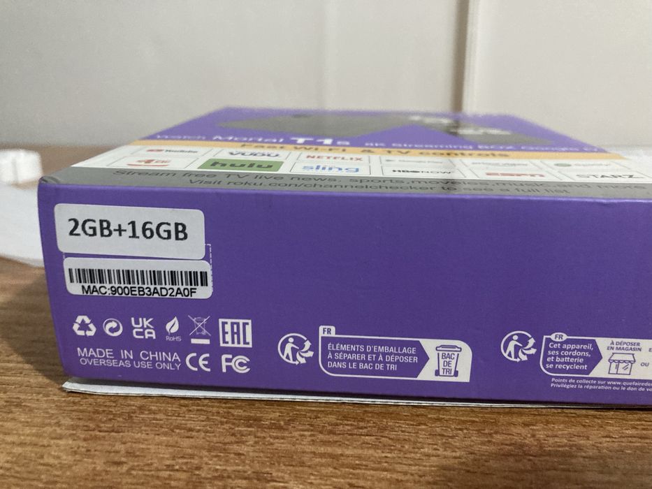 MORTAL T1s Smart TV Box Android14 медиен плейър 2GB/16GB