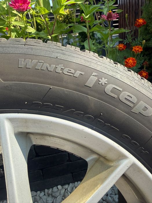 Roti cu anvelope  de Iarna BMW X1 X2 X3 X4 X5 Seria 3 Seria 5 225/60 R17 Hankook DOT23