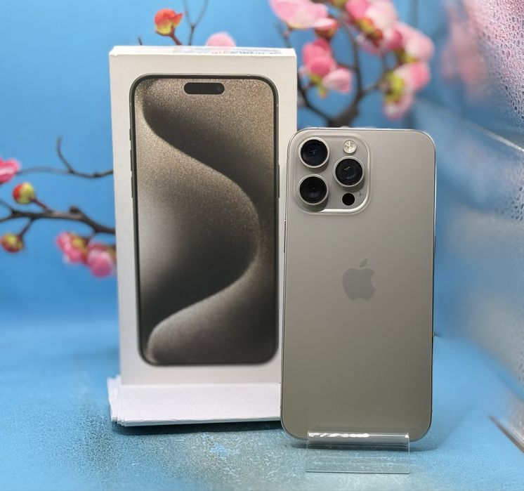 ГАРАНЦИОНЕН!!! Apple iPhone 15 Pro Max, 256GB, 5G, Natural Titanium