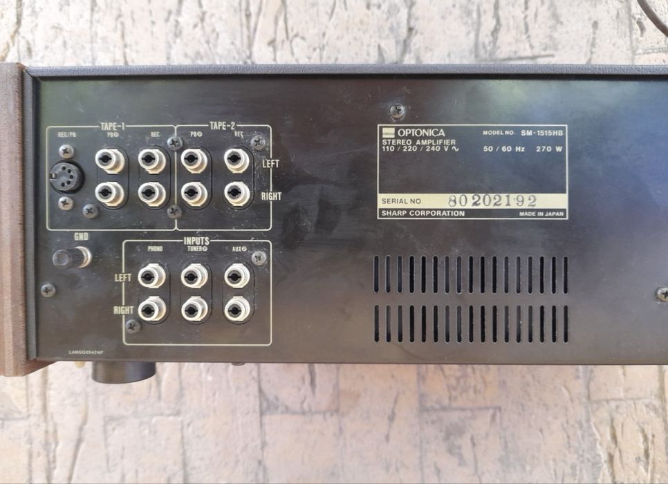 Optonica Sharp SM-1515 ( linie / instrumente )