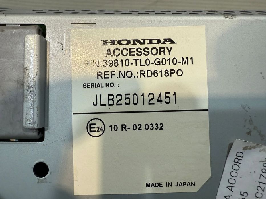 DISPLAY NAVIGATIE NAVI MULTIMEDIA HONDA ACCORD 8 2.0 BENZINA 2009 COD OEM 39810-TL0-G010-M1 2008-2011