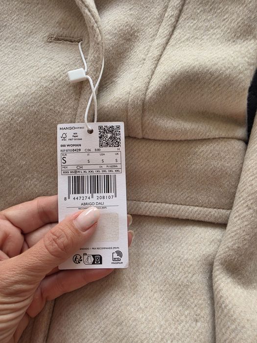 Mango палто wool collection