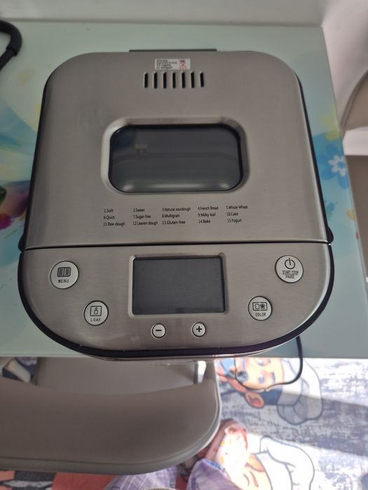 Masina de paine Latkon, 15 programe