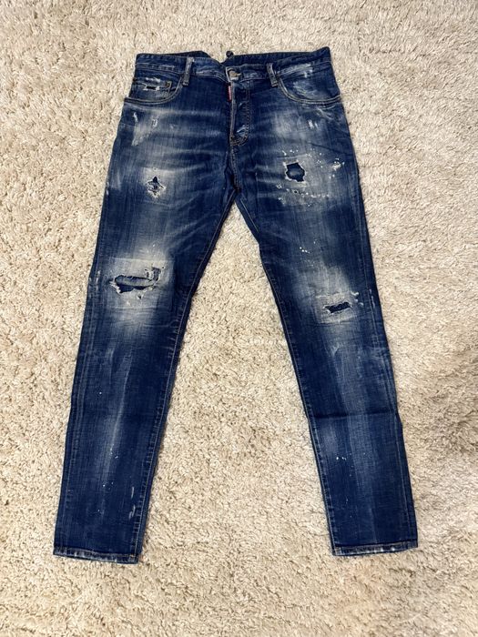 Blugi rupți albaștri Dsquared2