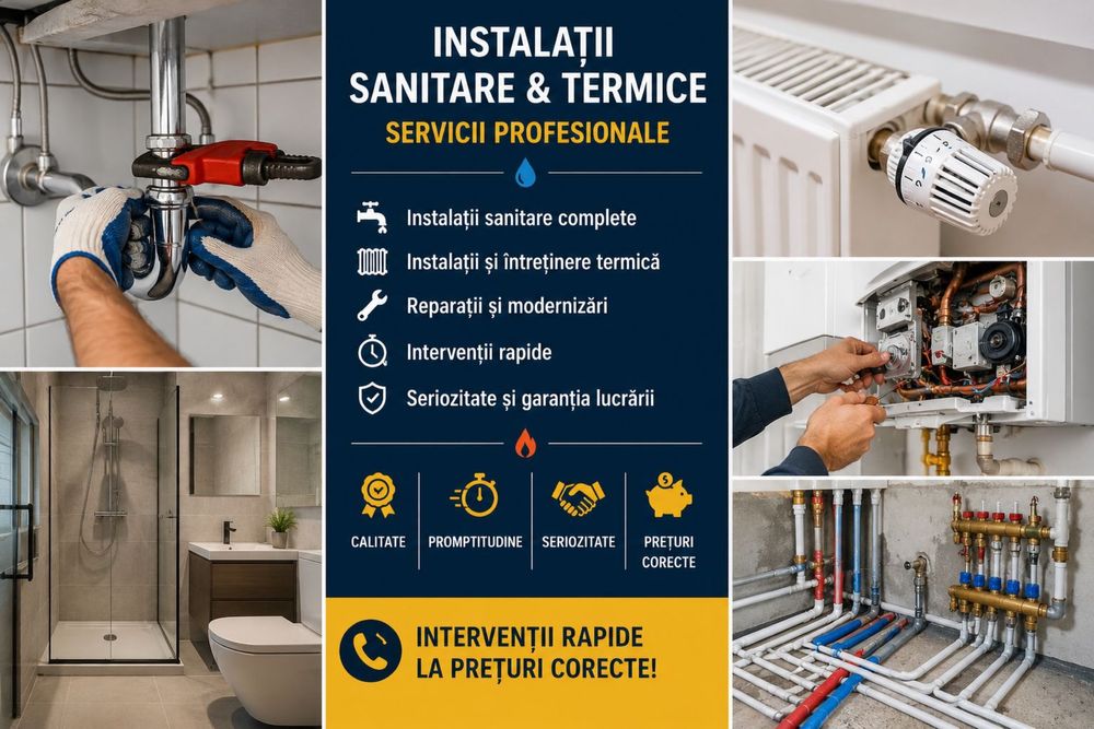 Instalator cu Experiență – Lucrări de Calitate