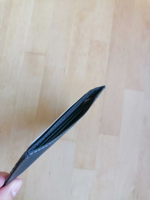 MATIOLO Portofel / Portcard Mattiolo - italy din piele naturală gri – Slim Wallet pentru bărbați