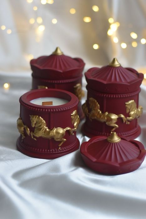 Gipsdan yasalgan dekorlar va aroma shamlar