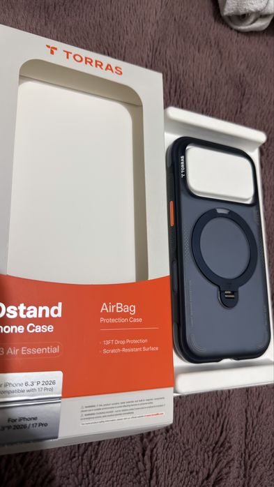 NOU LA CUTIE Husa pentru iPhone 18 Pro / iPhone 17 Pro Torras Ostand Q3 Air Series