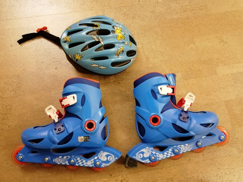 Ролери Oxelo 32, 34 номер и каска
