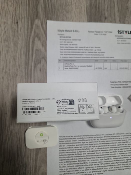 Airpods Pro 3 - Originale cu factura iStyle