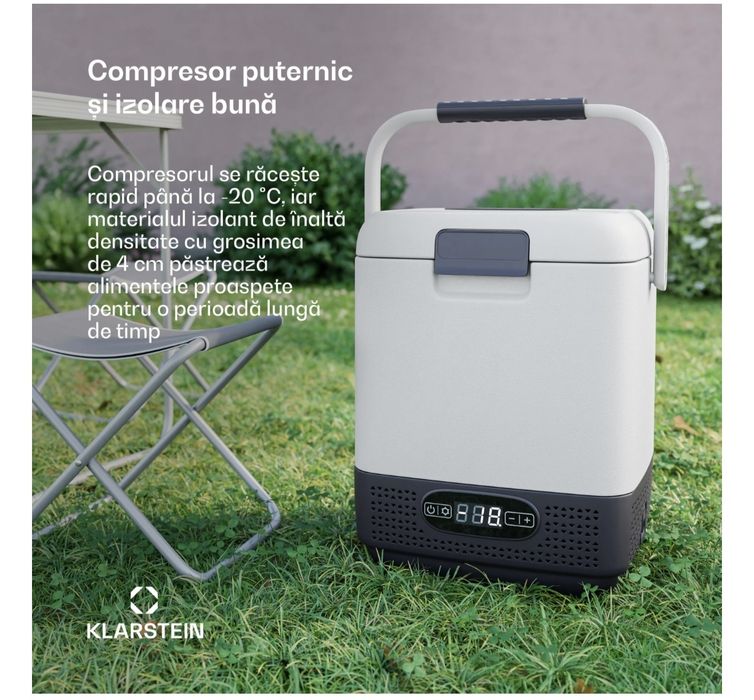 SwiftFrost 12L Compresor Frigider Camping Alb