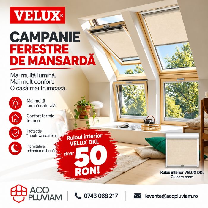 Ferestre de mansarda accesorii Velux