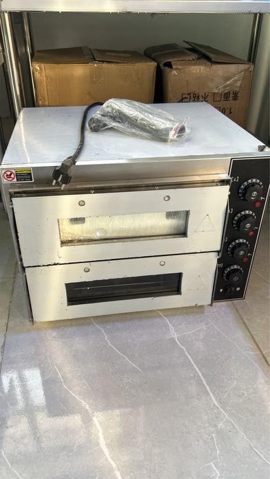 Печь для пиццы, Пицца печь, Печь для пиццы двойная, для кафе,