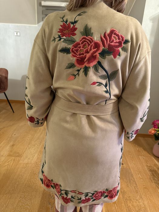 Vand trench cu imprimeu floral