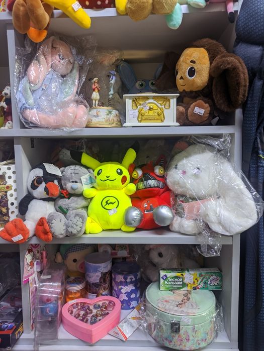 Игрушки мягкие разные