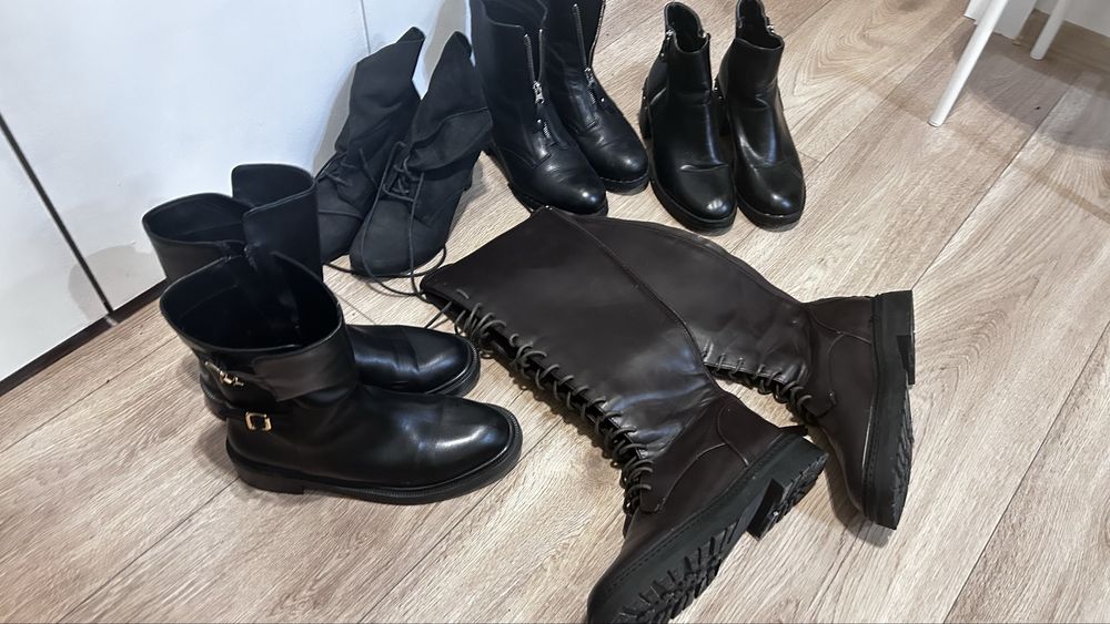 Дамски боти естествена кожа 39