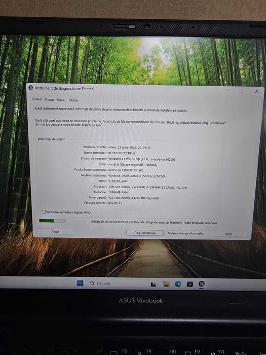 Laptop ASUS  Vivobook 15 X1502V i5-13420H Bmg Amanet 102044