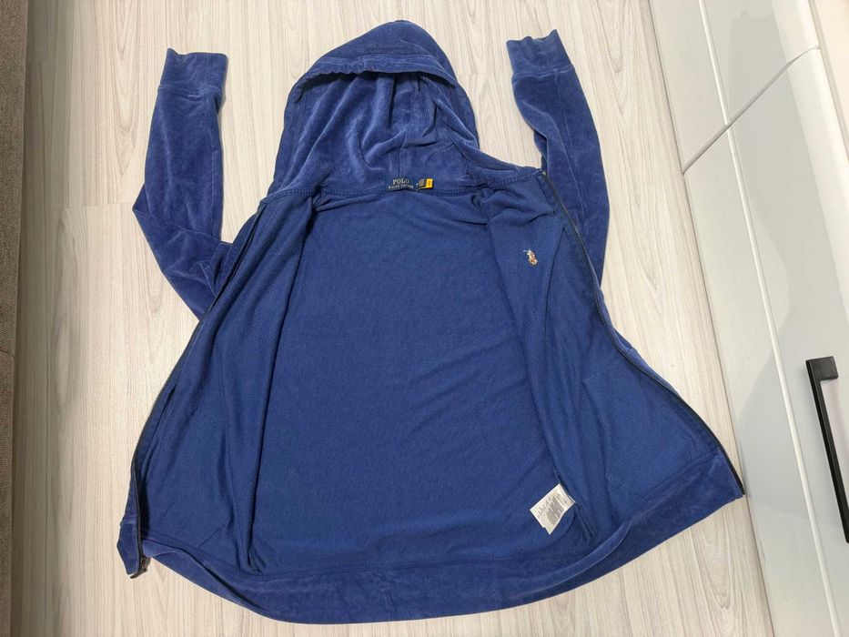 Polo Ralph Lauren Knit Corduroy Full-Zip Hoodie''оригинален мъжки суич