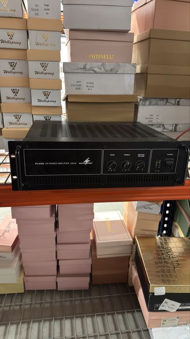 Kit sonorizare PA 100V, amplificator, tuner și 16 boxe tavan