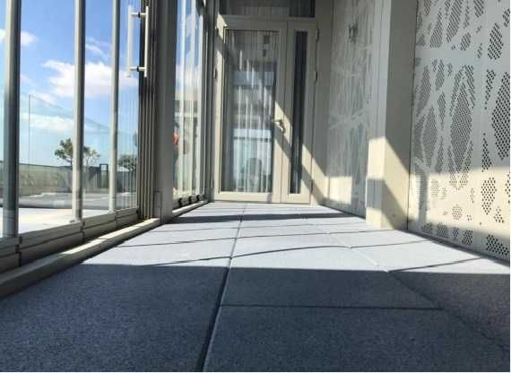 Гумена Настилка Плоча 100х50 см, Настилки за Фитнес Зала Сиви Настилки