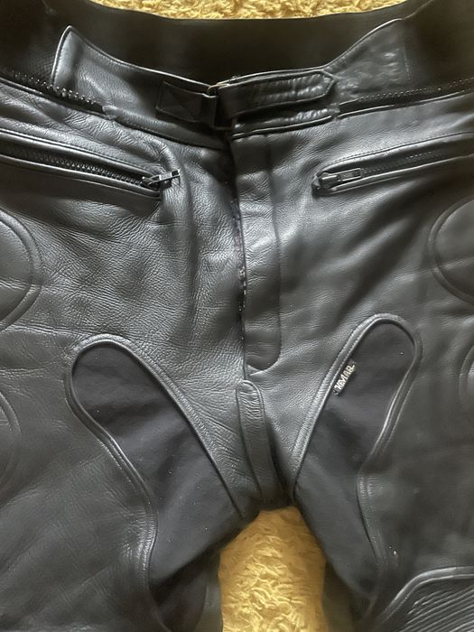 Pantaloni moto piele