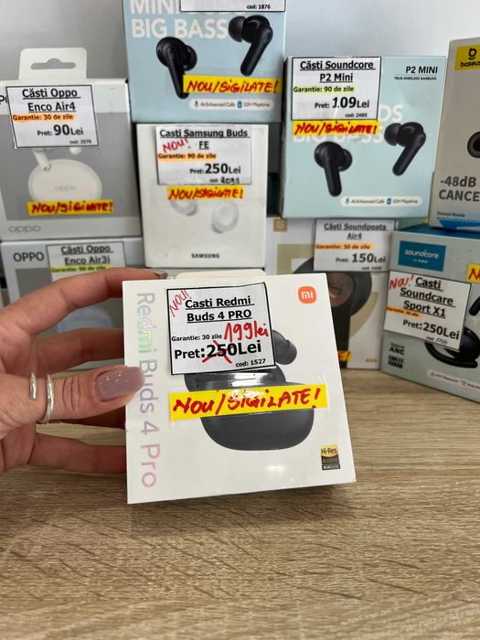 Căști Redmi Buds 4 Pro, NOI/Sigilate!