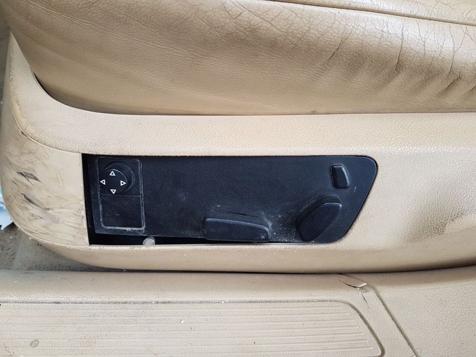 Set Scaun / Scaune si Banchete Piele Crem cu Incalzire Fata / Spate VW Phaeton 2002 - 2010