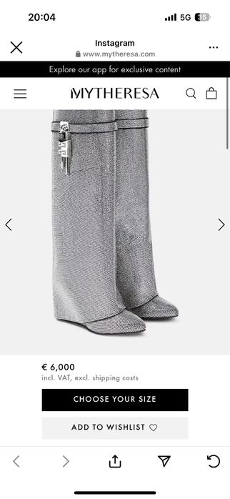 Givenchy Ботуши с самъни сваровски