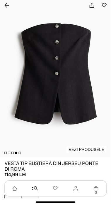 Vestă tip bustieră