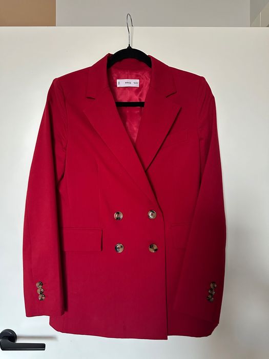 Mango сако малинов цвят