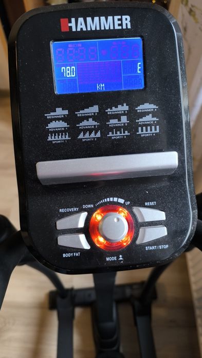 Bicicleta eliptica Hammer Crossfly ergometru, volanta 18kg, max 130kg