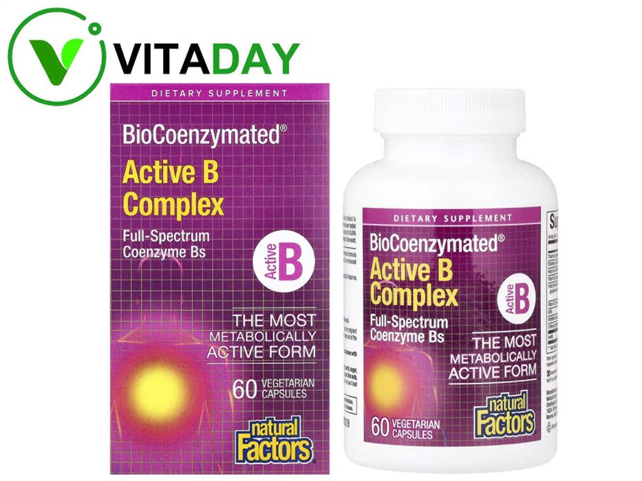Natural Factors BioCoenzymated Active B Complex комплекс витаминов B