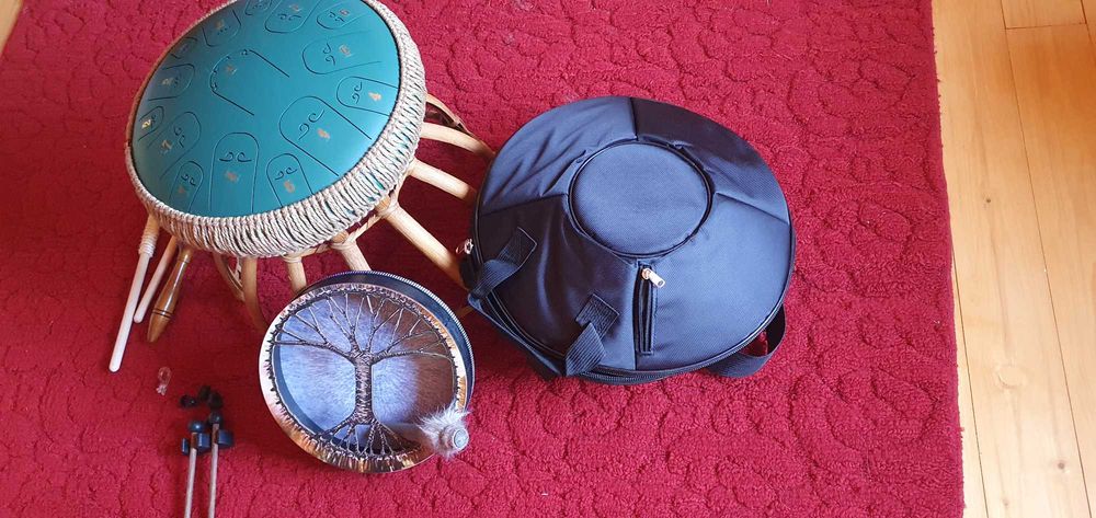 Handpan –(Tamburina -Toba cu limba din oțel) instrument de percuție