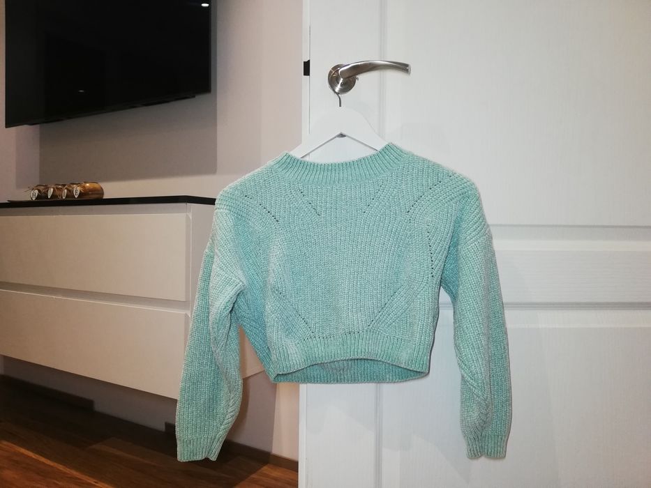 Плетена блуза с дълъг ръкав