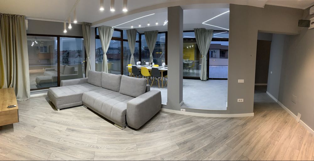 PENTHOUSE 180 m2 de inchiriat 3 Camere  - Centrala -  Complet mobilat -